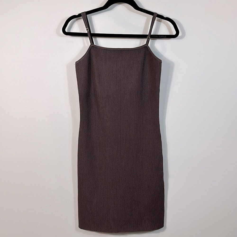 House of Harlow NWT Spaghetti Strap 90s Y2K Ribbed Bodycon Dress Women Small